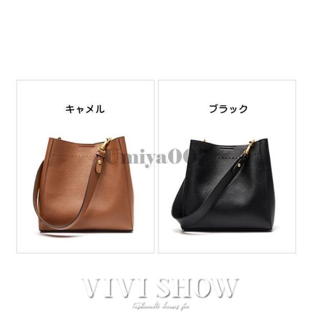 ショルダーバッグ レディース 大きめ 本革 軽い 斜めがけ 2way シンプル コンパクト 革 レザー レディースショルダー ハンドバッグ_4