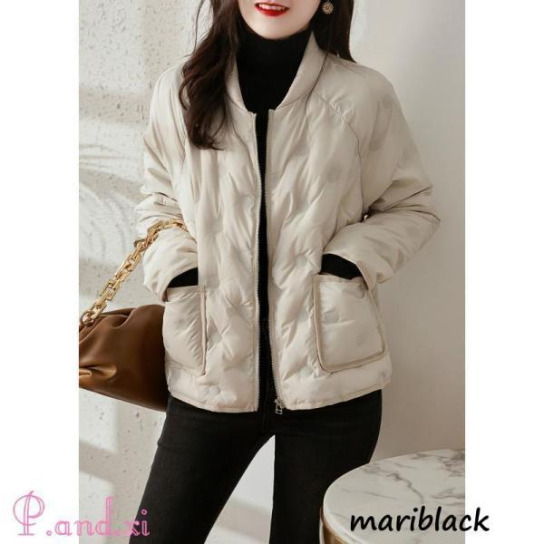 ダウンジャケット レディース ダウンコート ショート丈 無地 カジュアル 軽量 薄手 秋冬 スリム 着痩せ おしゃれ ファション 女性着