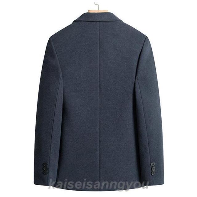 テーラードジャケット メンズ 紳士服 スーツ フォーマル 裏起毛 ブレザー 秋冬 アウター シングルスーツ 大きいサイズ ビジネス ジャケット 厚手_3