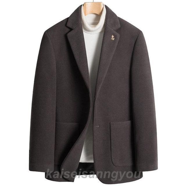 テーラードジャケット メンズ 紳士服 スーツ フォーマル 裏起毛 ブレザー 秋冬 アウター シングルスーツ 大きいサイズ ビジネス ジャケット 厚手_6