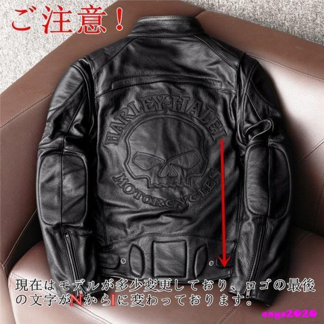 革ジャン レザージャケット バイクジャケット ライダース ジャケット 本革 牛革 防風 防寒 バイクウェア レザー お洒落 革ジャン メンズ_17