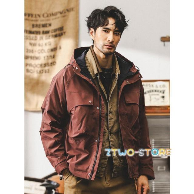 マウンテン マウンテンパーカー ジャケット アウター メンズ アウトドア 防風 撥水 ウインドブレーカー ゴルフウェア 秋冬 春秋 秋服 トレッキング 大きいサイズ