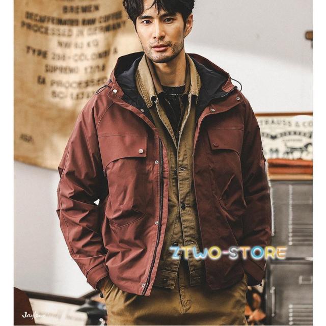 マウンテン マウンテンパーカー ジャケット アウター メンズ アウトドア 防風 撥水 ウインドブレーカー ゴルフウェア 秋冬 春秋 秋服 トレッキング 大きいサイズ