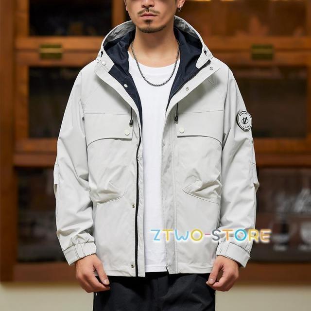 マウンテン マウンテンパーカー ジャケット アウター メンズ アウトドア 防風 撥水 ウインドブレーカー ゴルフウェア 秋冬 春秋 秋服 トレッキング 大きいサイズ