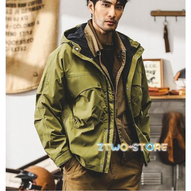 マウンテン マウンテンパーカー ジャケット アウター メンズ アウトドア 防風 撥水 ウインドブレーカー ゴルフウェア 秋冬 春秋 秋服 トレッキング 大きいサイズ