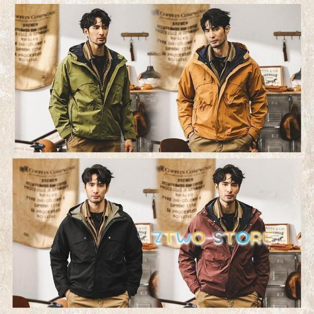 マウンテン マウンテンパーカー ジャケット アウター メンズ アウトドア 防風 撥水 ウインドブレーカー ゴルフウェア 秋冬 春秋 秋服 トレッキング 大きいサイズ