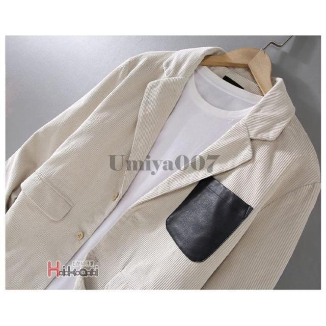 ジャケット メンズ 秋冬 テーラードジャケット コーデュロイ アウター ブレザー ゴルフ ビジネス カジュアル スリム 暖か