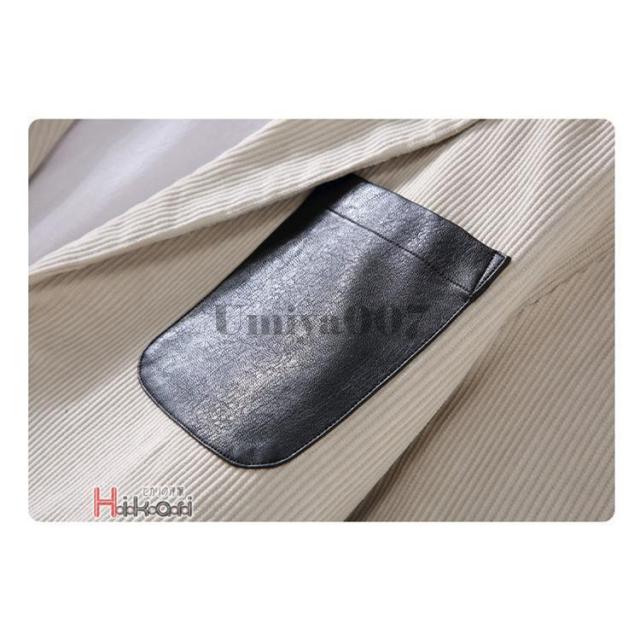 ジャケット メンズ 秋冬 テーラードジャケット コーデュロイ アウター ブレザー ゴルフ ビジネス カジュアル スリム 暖か