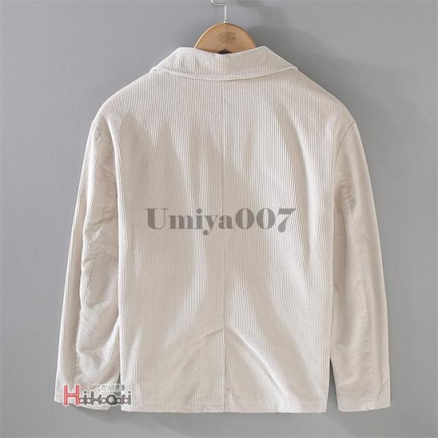 ジャケット メンズ 秋冬 テーラードジャケット コーデュロイ アウター ブレザー ゴルフ ビジネス カジュアル スリム 暖か