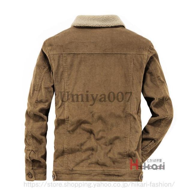 ボアブルゾン メンズ コーデュロイ ジャケット 裏ボア ミリタリージャケット N1 防寒 裏起毛 冬服 秋冬 厚手 アウター