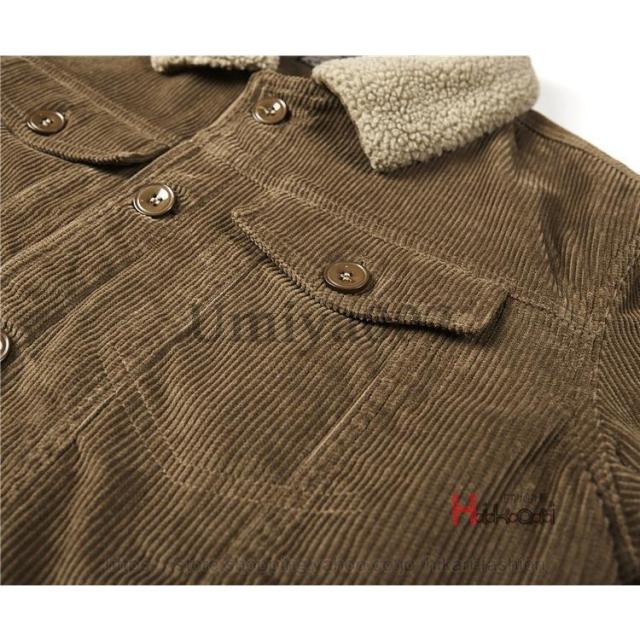 ボアブルゾン メンズ コーデュロイ ジャケット 裏ボア ミリタリージャケット N1 防寒 裏起毛 冬服 秋冬 厚手 アウター