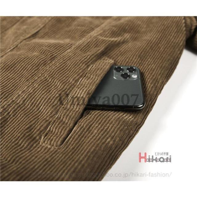 ボアブルゾン メンズ コーデュロイ ジャケット 裏ボア ミリタリージャケット N1 防寒 裏起毛 冬服 秋冬 厚手 アウター
