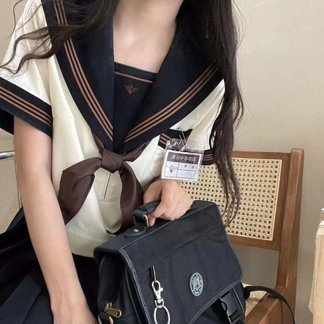 女子高生 制服 セーラー服 女子高校生 学生服 半袖/長袖 セットアップ