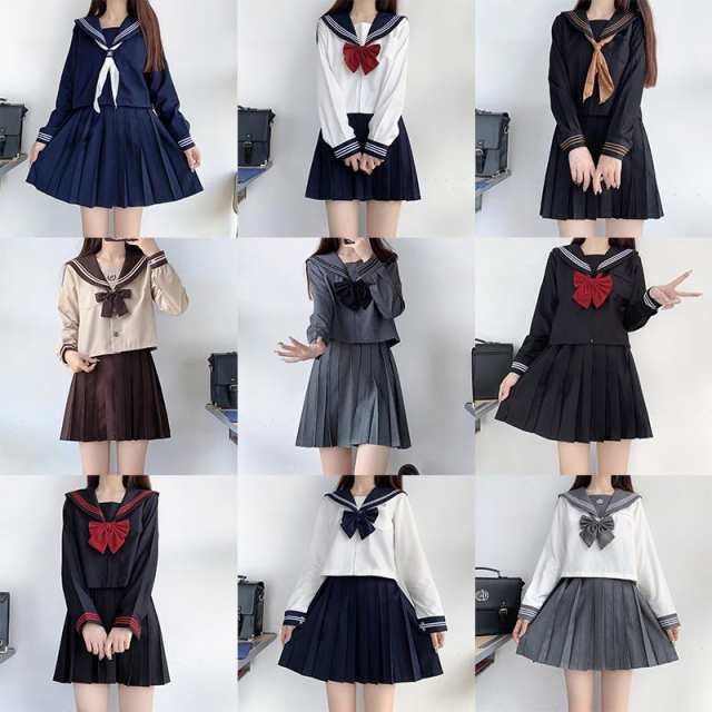 実物撮影セーラー服 4点セット コスプレ 衣装 セクシー 制服 風