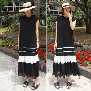 ワンピースレディース ドレス ロング丈 ロングワンピース ルーズウエスト 袖あり 半袖 ラウンドネック 丸首 ふんわり フリル レース かわの通販は 5,548円