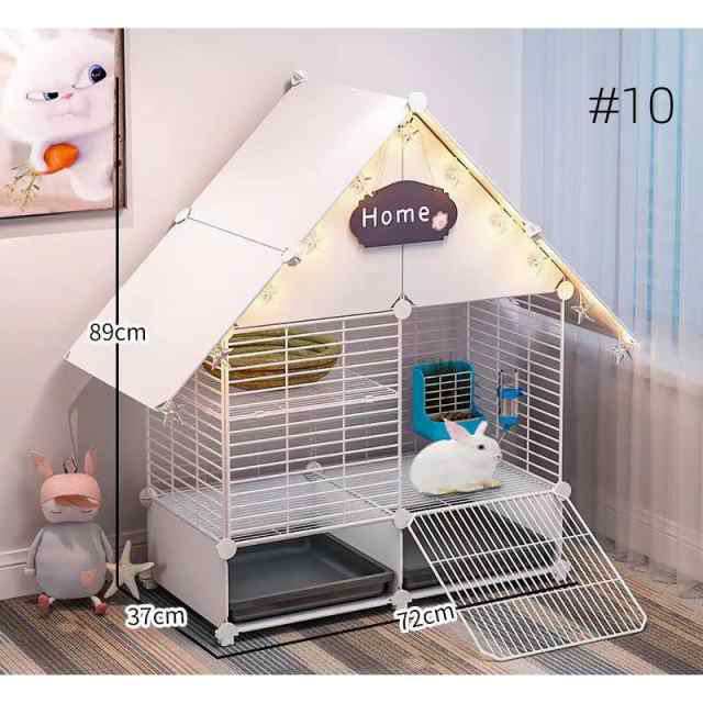 うさぎケージ 大型 小動物ケージ ペットケージ 小屋 屋根
