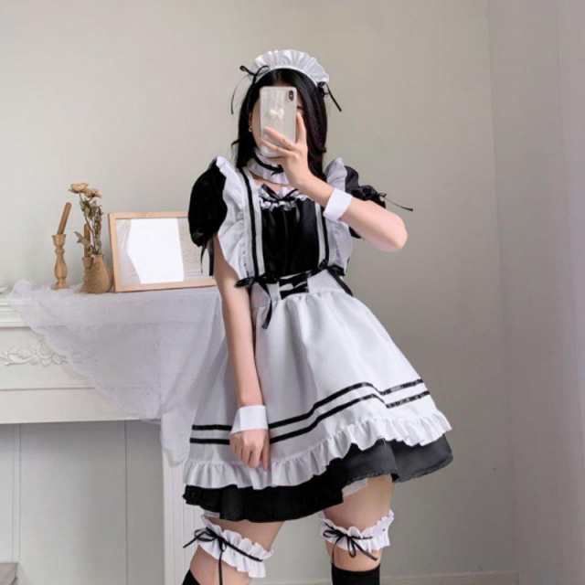 メイド服 ハロウィン コスプレ メイド服 コスチューム メイド 衣装 ...