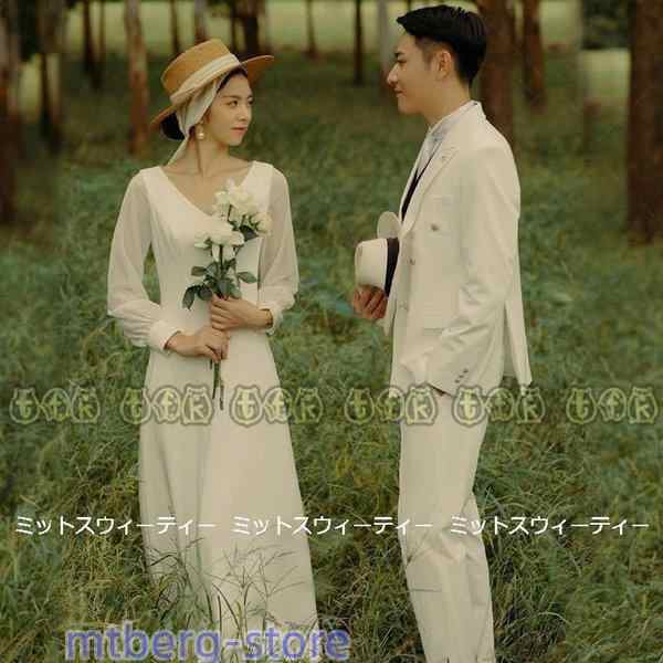 ウエディングドレス ロングドレス 結婚式 ウエディングドレス