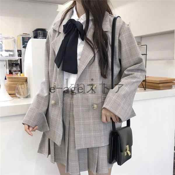 セットアップレディース高校生中学生ガーリー制服風コーデ3点セットシャツチェック柄ジャケットプリーツミニスカート3212の通販はau PAY マーケット  - Joli Paris Mates | au PAY マーケット－通販サイト