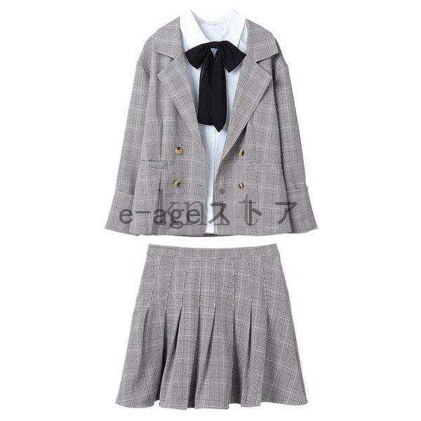 セットアップレディース高校生中学生ガーリー制服風コーデ3点セットシャツチェック柄ジャケットプリーツミニスカート3212の通販はau PAY マーケット  - Joli Paris Mates | au PAY マーケット－通販サイト