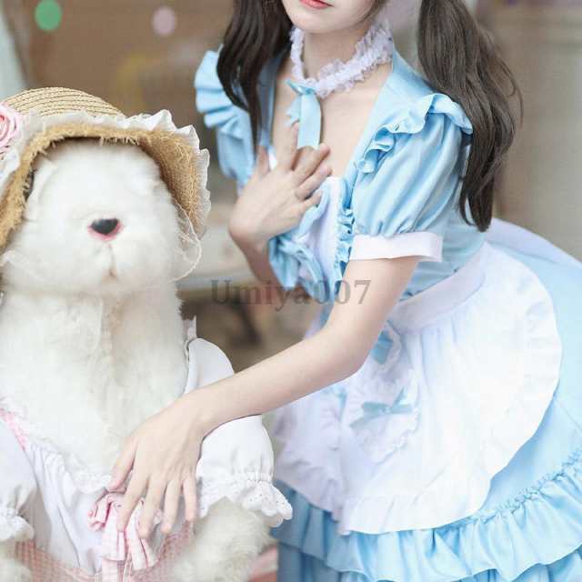 メイド服 コスプレ半袖 レディース メイド ロング ワンピース 可愛い クラシカル コスチューム フリルエプロン カチューシャ 英国風 ハロウィン  文化祭の通販はau PAY マーケット - Joli Paris Mates | au PAY マーケット－通販サイト