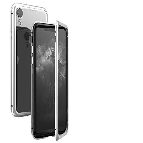 Iphone Xr ケース Iphonexr ケース 透明な強化ガラス背面プレート