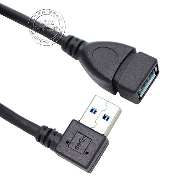 送料無料 Usb 3 0 L型 90 方向変換ケーブル Usb 3 0 延長ケーブル