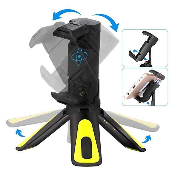 ミニ三脚 Iphone スマホ ホルダー スタンド スマホ 三脚 軽量 360度回転 自撮り棒 三脚固定マウント 持ち運び便利 携帯式 小型タ の通販はau Pay マーケット Kaga Lab Au Pay マーケット店