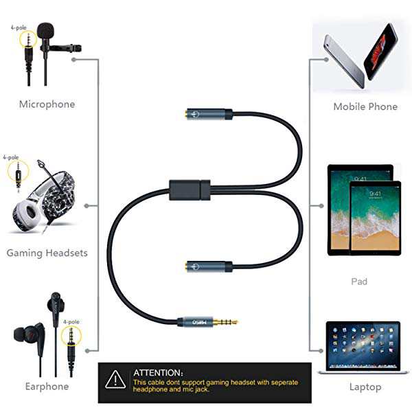 3.5mmオーディオ分配ケーブル 音声出力分岐コード イヤホンマイク機能搭載 ステレオミニY分岐ジャックコネクタケーブル 4極メス*...の通販はau  PAY マーケット - Kaga.Lab au PAY マーケット店