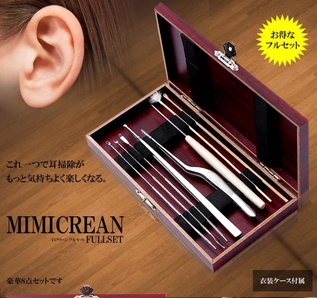耳クリーン 豪華8点フルセット 耳掃除 耳かき 耳用 ピンセット