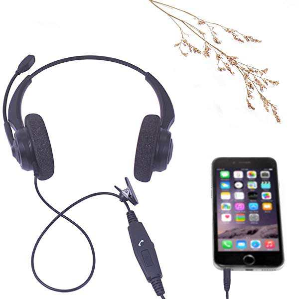 携帯電話用ヘッドセット Iphone 3 5mm スマホ対応 高音質 マイク付き ヘッドホン 有線 ビジネス 通勤 通学 両耳 の通販はau Pay マーケット Lavett