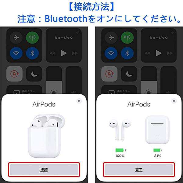 完全ワイヤレスイヤホン Iphone Airpods Android用 Bluetooth対応 マイク付き ヘッドセットタッチコントロール 対応siriへアクセ の通販はau Pay マーケット Lavett