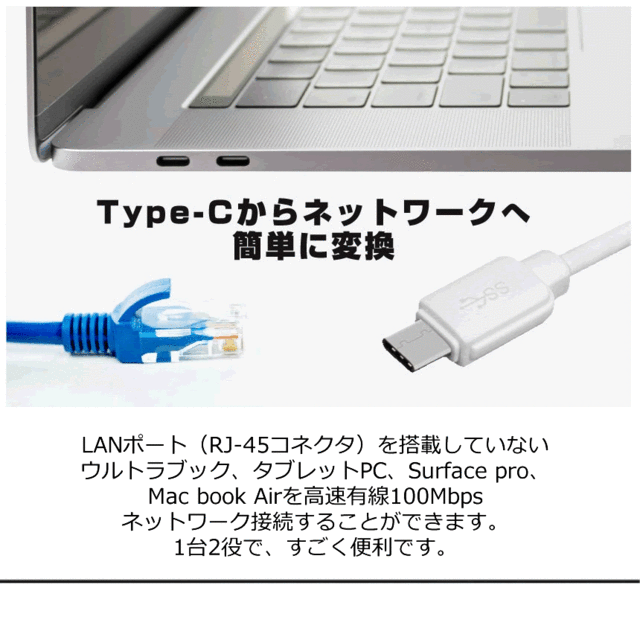 Usbハブ 2 0 3ポート 増設 有線 Lanアダプタ付き バスパワー データ転送 Pc パソコン タブレット 軽量 コンパクト Hublanの通販はau Pay マーケット Kaga Lab Au Pay マーケット店