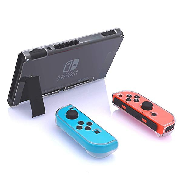 Nintendo Switchカバー 強化ガラス保護フィルム付き ドックにサポート