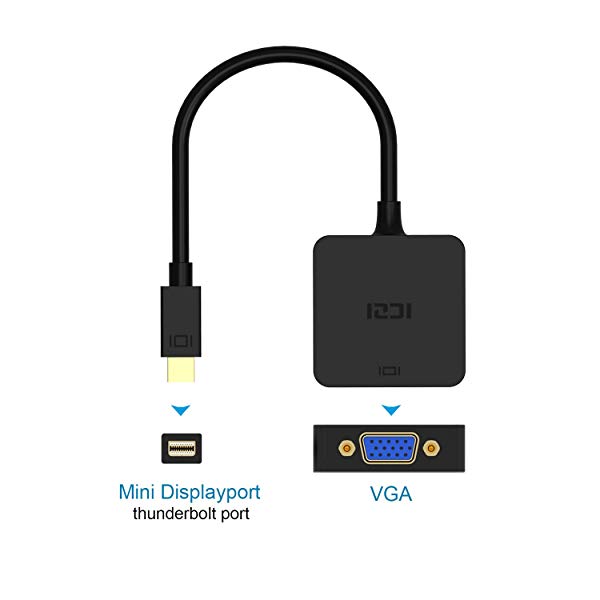 Mini Displayport VGA アダプタ ミニディスプレイポート（Thunderbolt ） - VGA 出力 PC プロジェクター  ケーブル ミラーリング ｜au PAY マーケット