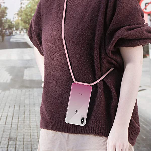 iPhone XS Max スマホケース ケース ネック ストラップ付き