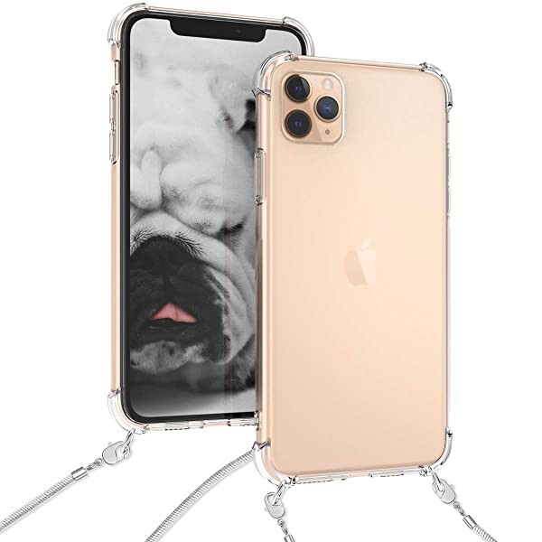 iPhone 11 Pro Max カバー - ショルダー ストラップ付き スマホ TPU