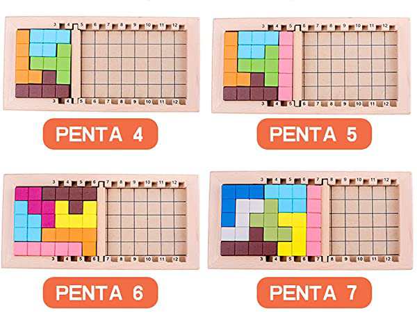 知育玩具 パズルゲーム 木製のおもちゃテトリ 積み木 型はめ テトリス おもちゃ 教育 形合わせ 可愛い収納袋一枚付き 送料無料の通販はau Pay マーケット Kaga Lab Au Pay マーケット店