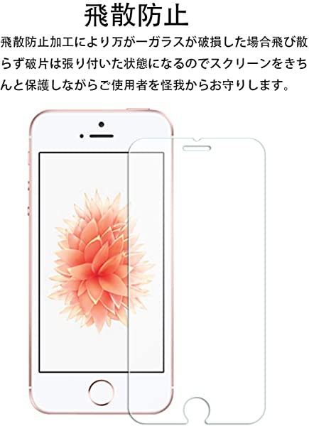 Iphonese Iphone5s Iphone5 Iphone5c ガラスフィルム 2枚入り 強化ガラス 保護 フィルム 日本旭硝子素材 硬度9h 気泡ゼロ の通販はau Pay マーケット ロールショップ