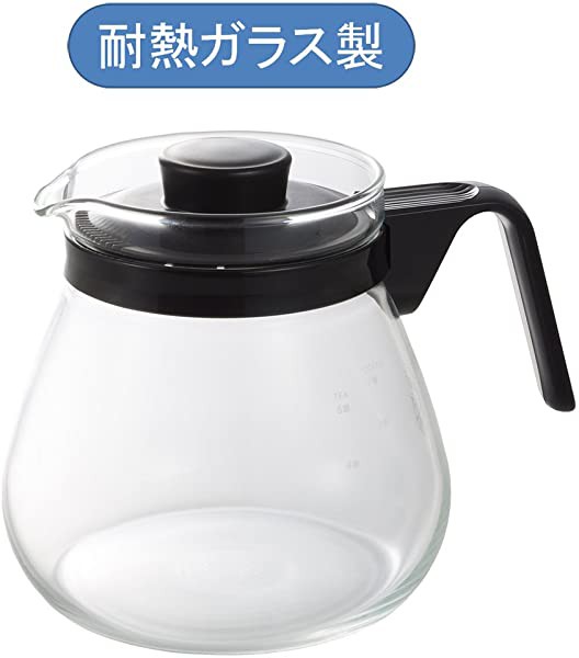 Iwaki イワキ 耐熱ガラス コーヒーポット 1000 ブラック 1l Kt7966 Bk3の通販はau Pay マーケット Lavett