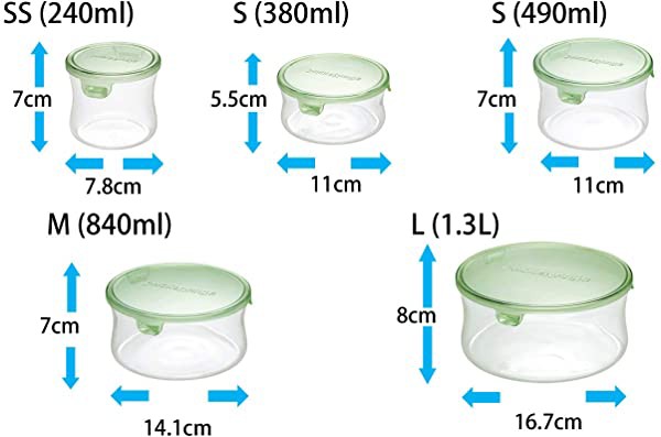 iwaki(イワキ) 耐熱ガラス 保存容器 グリーン 丸型 S 380ml ごはん 1膳 パックu0026レンジ KT7401-Gの通販はau PAY  マーケット - Kaga.Lab au PAY マーケット店 | au PAY マーケット－通販サイト