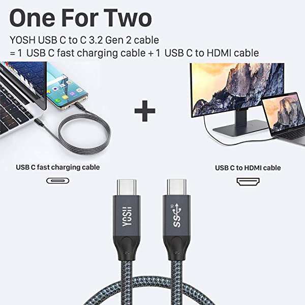 USB Type C to Type Cケーブル USB 3.1 Gen2 PD対応 4K 60HZビデオ伝送 超高耐久 最大100W 5A 急速充電  10Gbpsデータ転送 Macboo...の通販はau PAY マーケット - LAVETT