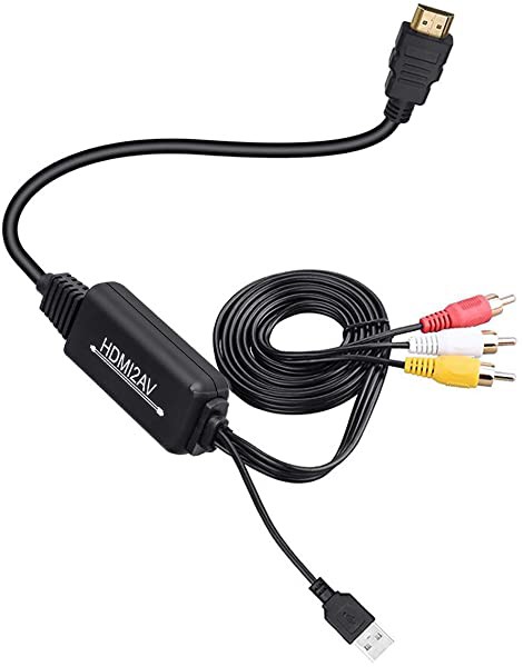 HDMI to RCA変換ケーブル HDMI to AVコンバータデジタル 3RCA/AV 変換ケーブル  TV/HDTV/Xbox/PC/DVD/Blu-ray Player/PAL/NTSCテ hdmi｜au PAY マーケット