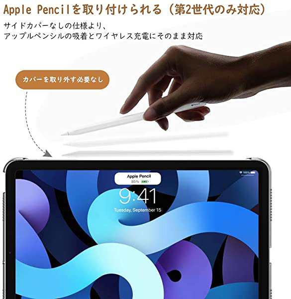 Ipad Air 4 ケース 10 9インチ Ipad Air 第4世代 半透明 ハードカバー Puレーザー 開閉式 三つ折り スタンド マグネット オ の通販はau Pay マーケット ロールショップ