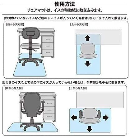 デスクごとチェアマット ゲーミングチェアマット 床保護マット 130