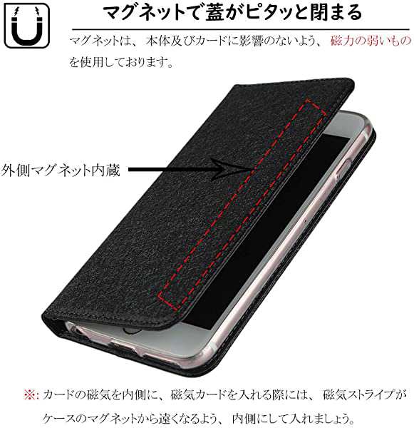 Iphone 12 Mini ケース 手帳型 薄型 高級puレザー Iphone12 Mini ケース カバー マグネット式 ベルトなし ストラップ付き カード の通販はau Pay マーケット Nogistic