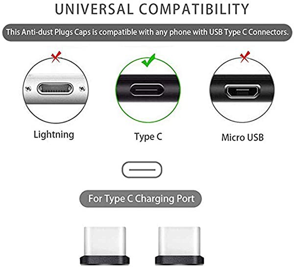 58％以上節約 Type-C キャップ コネクタカバー 携帯Type C充電穴キャップ アルミ製 超耐久性 防塵 保護 防塵カバー スマートフォン用  4個入り ブ