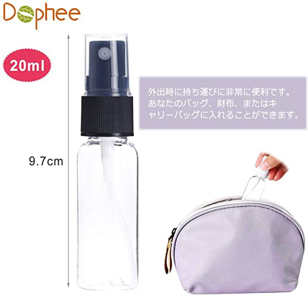 スプレーボトル ミスト 旅行用小分け 詰替え 噴霧 透明 30ml*3個セット