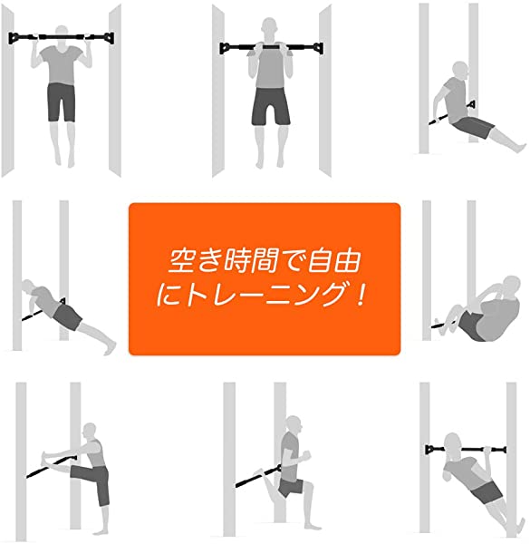 懸垂バー 鉄棒 懸垂棒 ドアジム けんすいバー 筋力トレーニング 自宅 筋トレ 滑り止め装置 穴あけ不要 背中トレーニング 長さ72 の通販はau Pay マーケット Nogistic