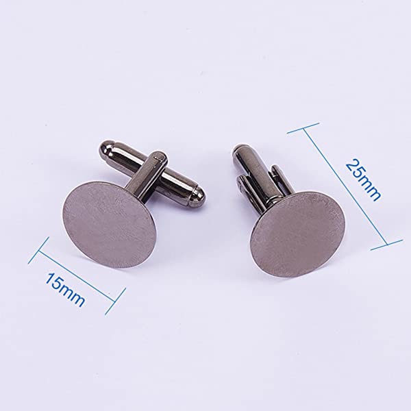 金具セット 約36個 箱 15x25mm カフス カフスボタン 3色 ブラス製 ラウンド カフリンクス アパレル用 アクセサリー用 基礎パーツ の通販はau Pay マーケット Nogistic